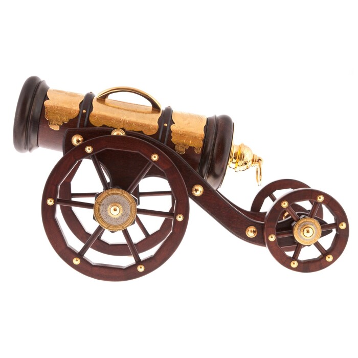 Mini-bar "Cannon" in gold, Zlatoust
