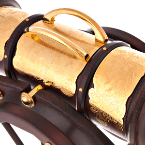 Mini-bar "Cannon" in gold, Zlatoust