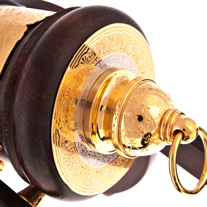 Mini-bar "Cannon" in gold, Zlatoust