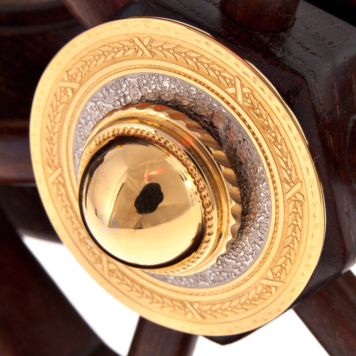 Mini-bar "Cannon" in gold, Zlatoust