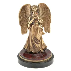 Статуэтка бронзовая "Ангел" на яшме Статуэтка бронзовая "Ангел" на яшме