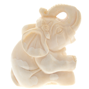 Netsuke from walrus tusk "Elephant"
