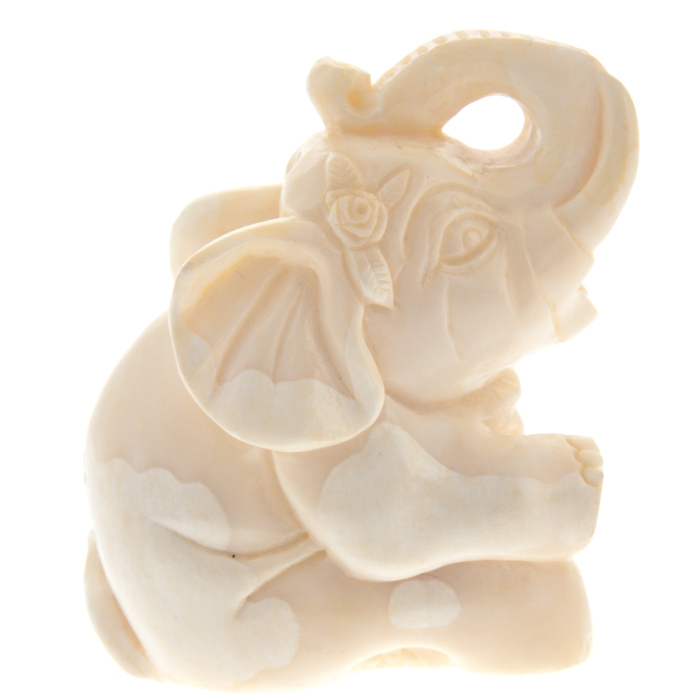 Netsuke from walrus tusk "Elephant"