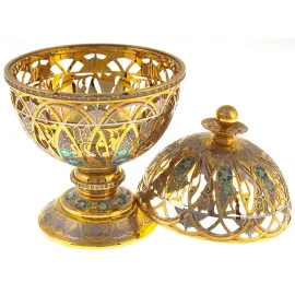 Конфетница "Васильки" Златоуст Конфетница "Васильки" Златоуст