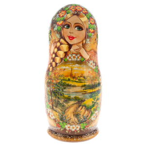 Matryoshka doll for 15 places "Native spaces" (33 cm)