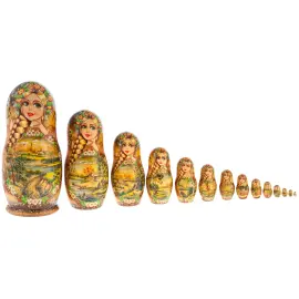 Matryoshka doll for 15 places "Native spaces" (33 cm) Matryoshka doll for 15 places "Native spaces" (33 cm)