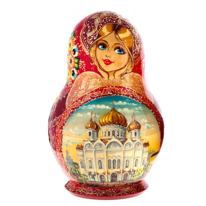 Matryoshka doll for 15 people "Cathedral of Christ the Savior" 23 cm