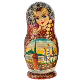 Matryoshka doll for 10 seats "Moscow Kremlin" (31 cm) Matryoshka doll for 10 seats "Moscow Kremlin" (31 cm)