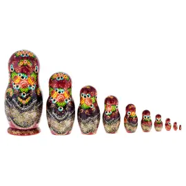 Matryoshka doll for 10 seats "Moscow Kremlin" (31 cm) Matryoshka doll for 10 seats "Moscow Kremlin" (31 cm)