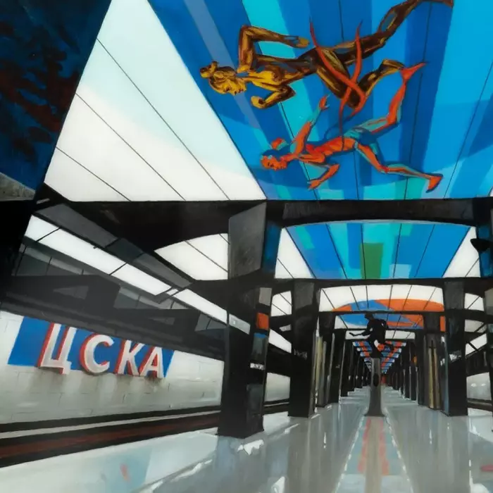 Шкатулка "ЦСКА" Зотов, Федоскино