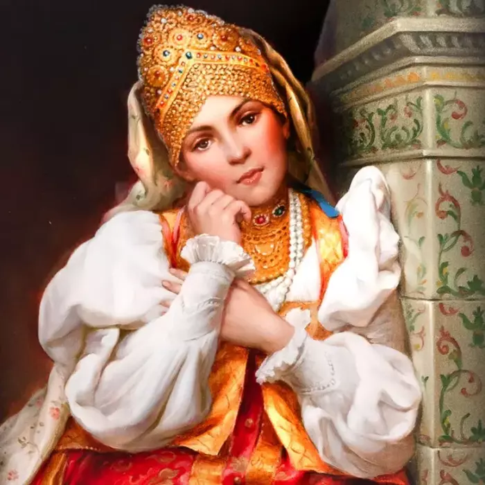 Шкатулка "У камина" Шиковная, Федоскино