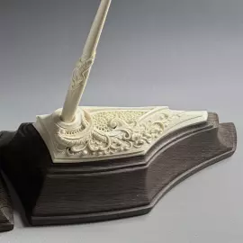 Письменный набор из бивня мамонта "Медведь"