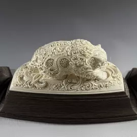 Письменный набор из бивня мамонта "Медведь"