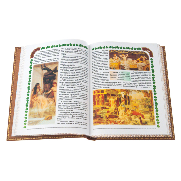 Gift book "Banya", brown color (in a box)
