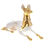 The statuette "Greyhound lying down"