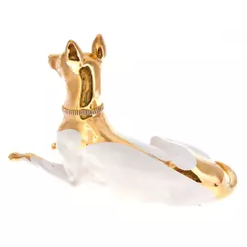 The statuette "Greyhound lying down"
