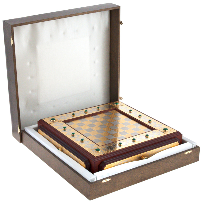 Staunton chess with malachite, Zlatoust