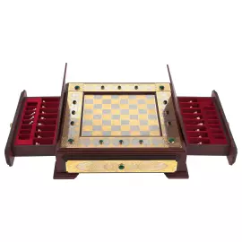 Шахматы "Стаунтон" с малахитом, Златоуст