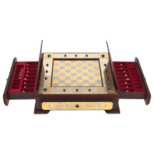 Staunton chess with malachite, Zlatoust