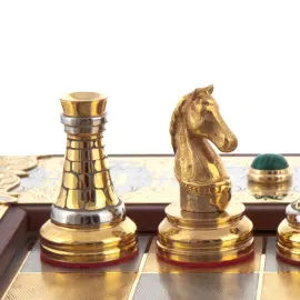 Шахматы "Стаунтон" с малахитом, Златоуст