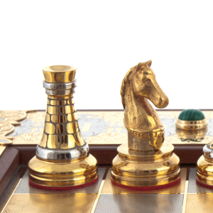 Staunton chess with malachite, Zlatoust