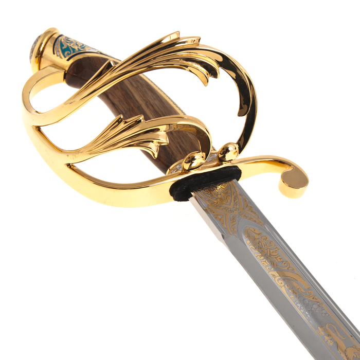 Ruler saber with turquoise and enamels, Zlatoust