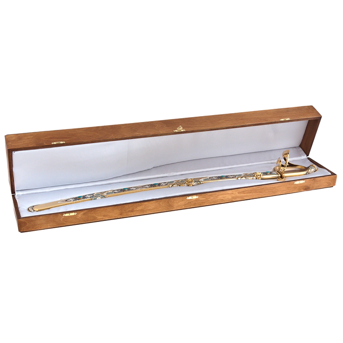 Ruler saber with turquoise and enamels, Zlatoust