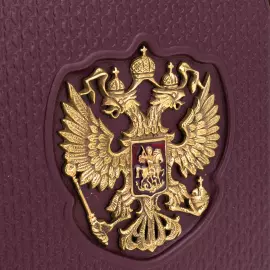 Подарочная книга в кожаном переплёте "Московский кремль" в коробе (двуязычное издание)