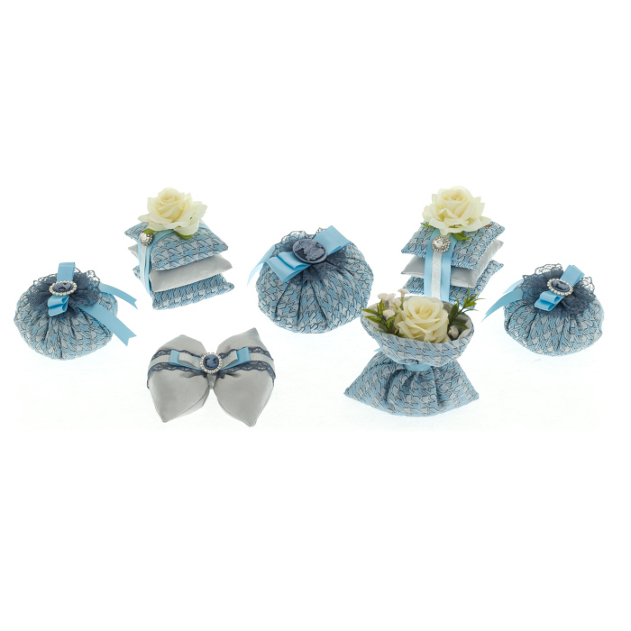Set of 7 "Cameo" sachets