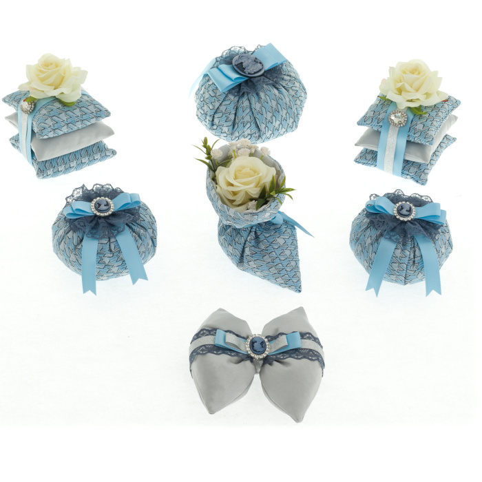 Set of 7 "Cameo" sachets
