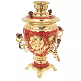 Самовар "Хохломская роспись" (электрический, 3 литра)