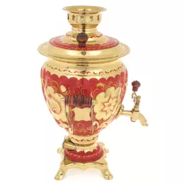 Самовар "Хохломская роспись" (электрический, 3 литра)