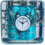 Art object in epoxy resin "Time" size L