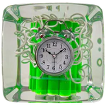 Art object in epoxy resin "Time" size L
