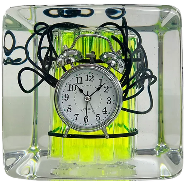 Art object in epoxy resin "Time" size L