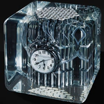 Art object in epoxy resin "Time" size L