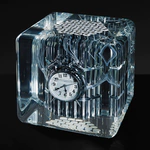 Art object in epoxy resin "Time" size S