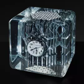 Art object in epoxy resin "Time" size S