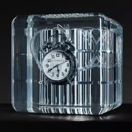 Art object in epoxy resin "Time" size S