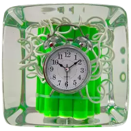 Art object in epoxy resin "Time" size S