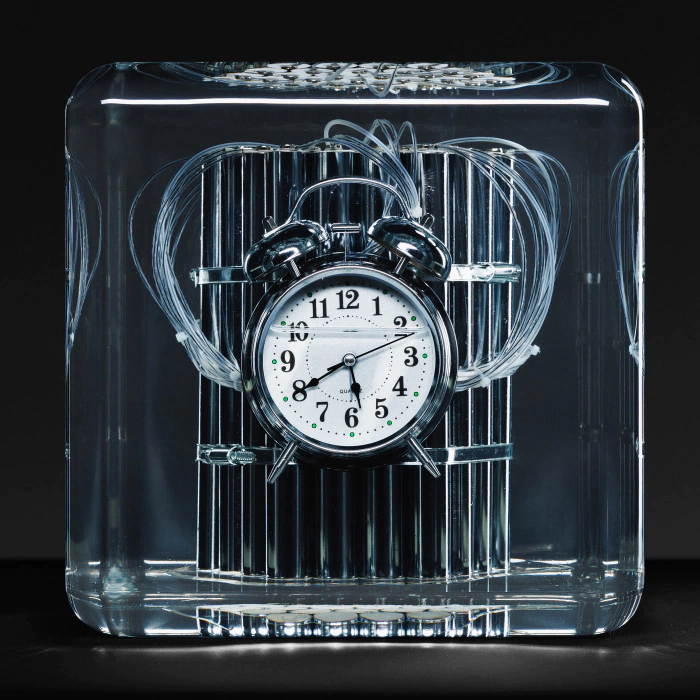 Art object in epoxy resin "Time" size M
