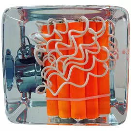 Art object in epoxy resin "Time" size M