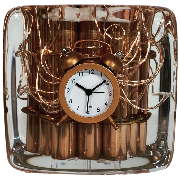 Art object in epoxy resin "Time" size M