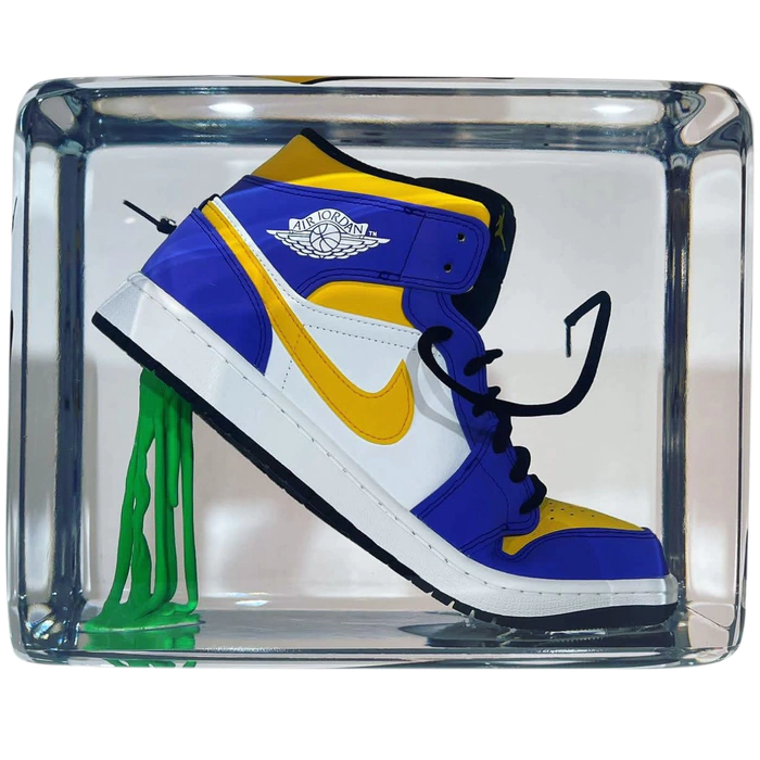 An art object in epoxy resin "Air Jordan"