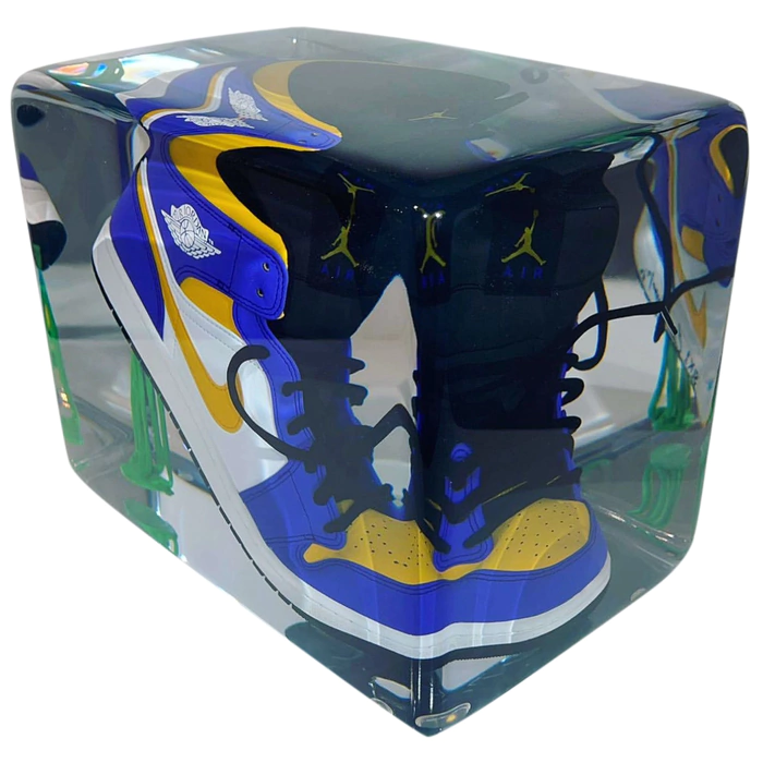 An art object in epoxy resin "Air Jordan"
