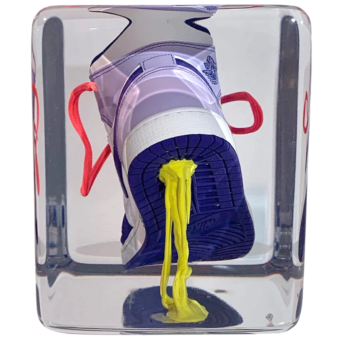 An art object in epoxy resin "Air Jordan"