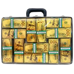 Epoxy resin art object "Suitcase of dollars"