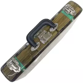 Epoxy resin art object "Suitcase of dollars"