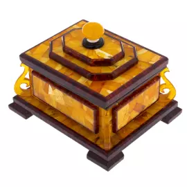 Шкатулка из янтаря "Антик"