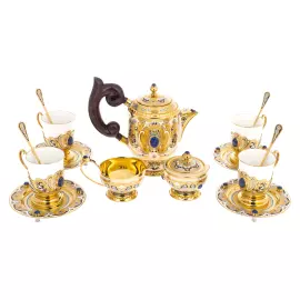 Renaissance coffee set for 4 persons, Zlatoust